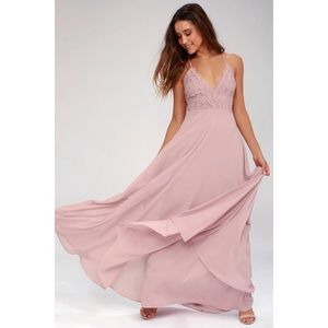 LULU’S Madalyn Lace Maxi Dress